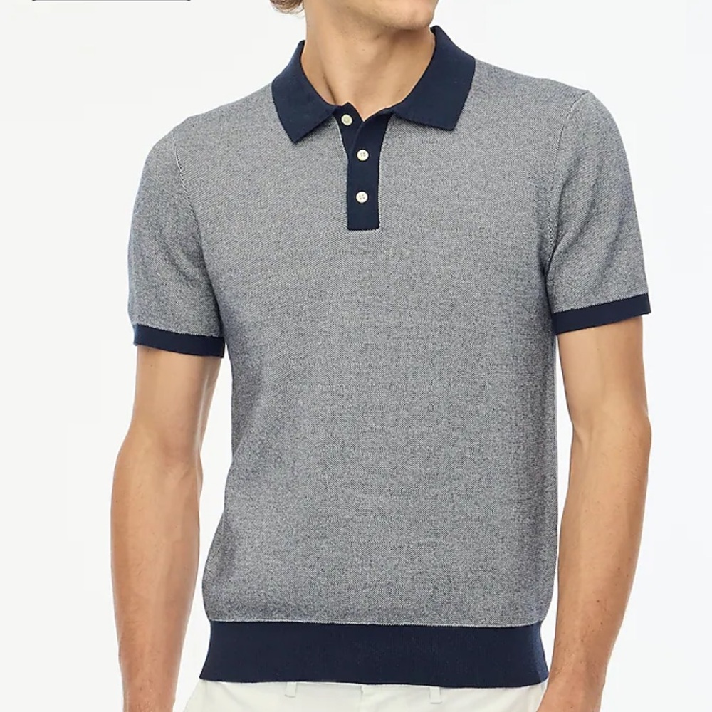 Thick T-shirt knit jcrew polo